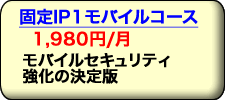 プロバイダなら固定IP1モバイルコースが月額1980円